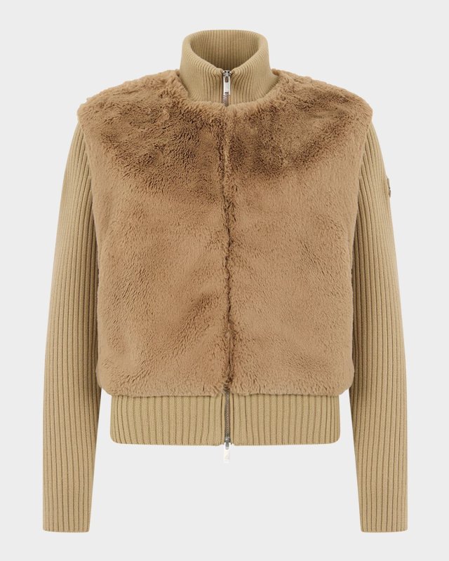 Dua Bunny Faux Fur Sweater Jacket